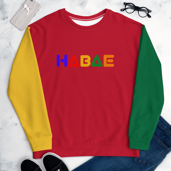 HABAE Oldschool Colorblock Unisex Sweatshirt