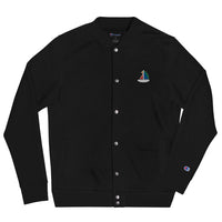 HABAE Logo Embroidered Champion Bomber Jacket