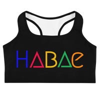 HABAE Sports bra (Multi-color font)