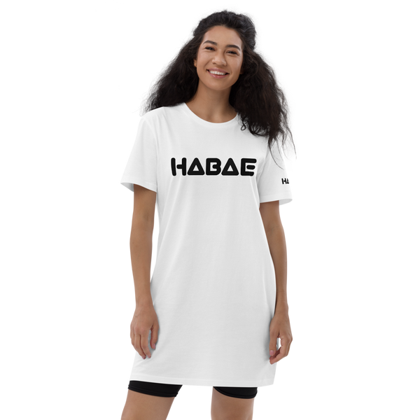 HABAE Organic cotton t-shirt dress (Chubby Font)