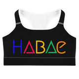 HABAE Sports bra (Multi-color font)