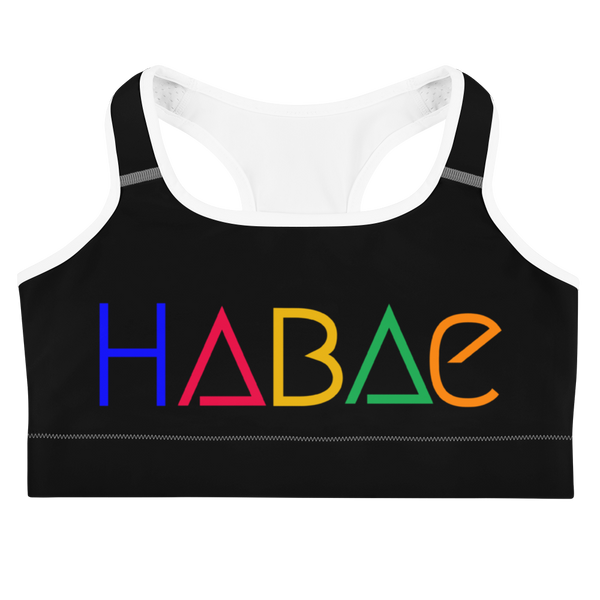 HABAE Sports bra (Multi-color font)