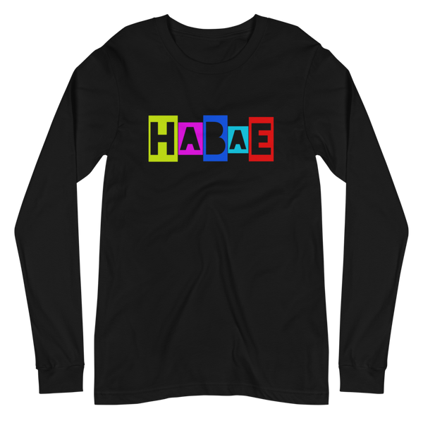 HABAE 90s Theme Unisex Long Sleeve Tee