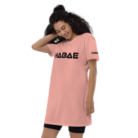 HABAE Organic cotton t-shirt dress (Chubby Font)