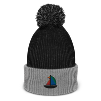 HABAE Logo Pom-Pom Beanie